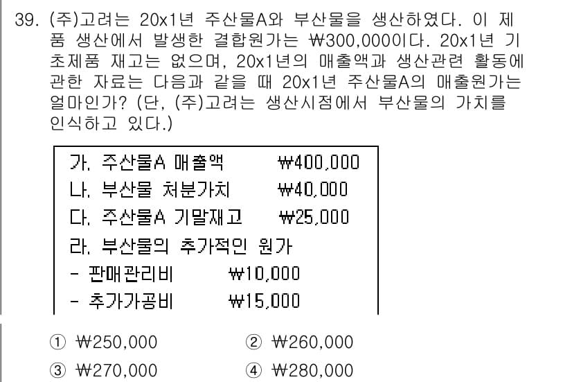 전산회계운용사_2급 2019년 39번 - 정답과 핵심 포인트를 검수 중인 기출문제