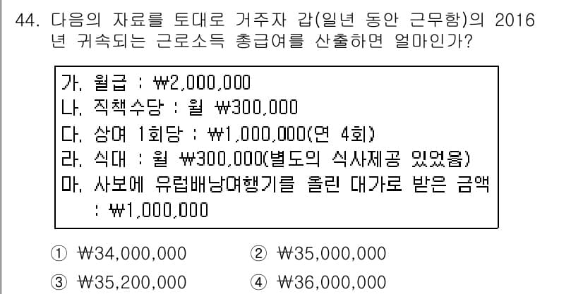 전산회계운용사_1급 2016년 40번 - 정답과 핵심 포인트를 검수 중인 기출문제