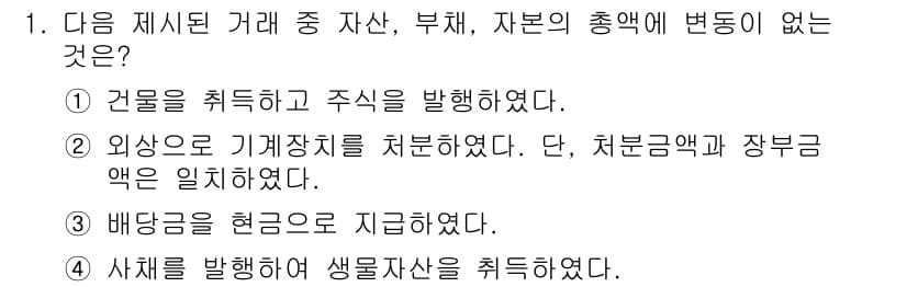 전산회계운용사_1급 2018년 1번 - 정답과 핵심 포인트를 검수 중인 기출문제