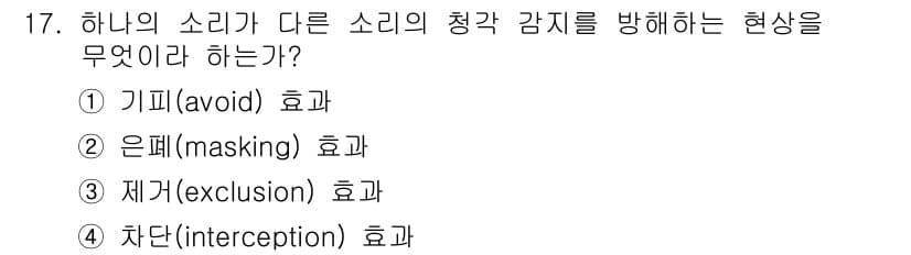 인간공학기사 2019년 17번 - 정답과 핵심 포인트를 검수 중인 기출문제
