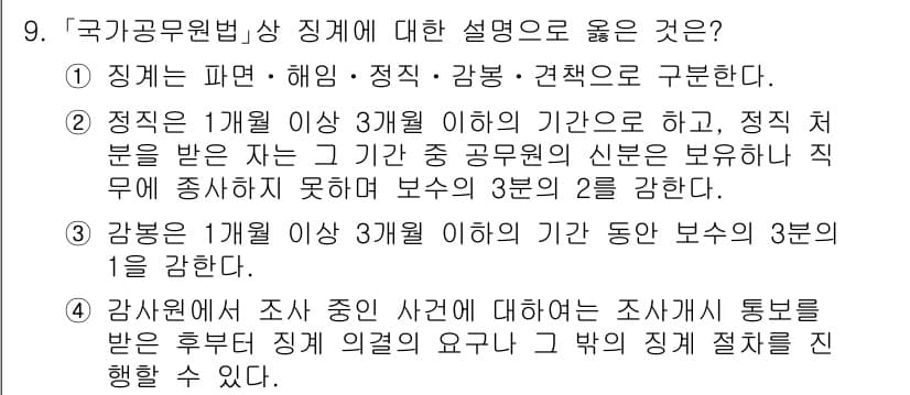 9급_국가직_공무원_행정학개론 2018년 9번 - 정답과 핵심 포인트를 검수 중인 기출문제