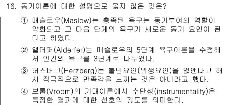 9급_국가직_공무원_행정학개론 2019년 16번 - 정답과 핵심 포인트를 검수 중인 기출문제