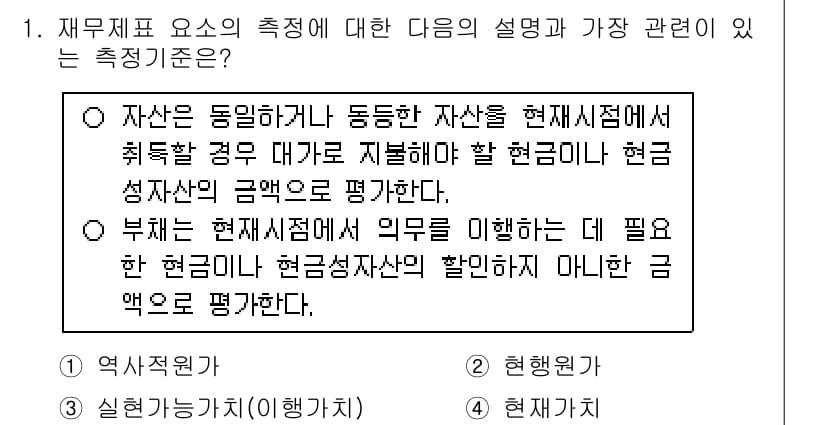 9급_국가직_공무원_회계학 2019년 1번 - 정답과 핵심 포인트를 검수 중인 기출문제