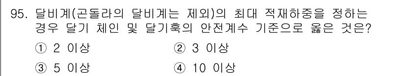 건설안전산업기사 2019년 95번 - 정답과 핵심 포인트를 검수 중인 기출문제