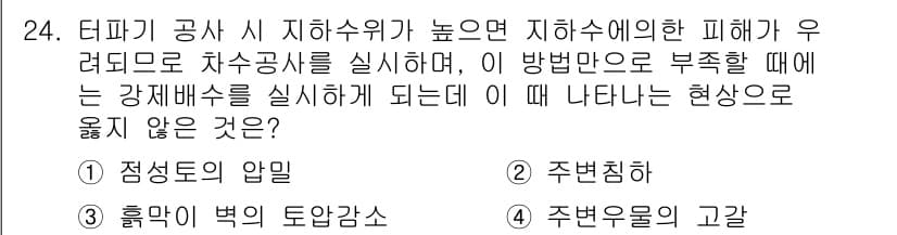 실내건축기사(구) 2019년 24번 - 정답과 핵심 포인트를 검수 중인 기출문제