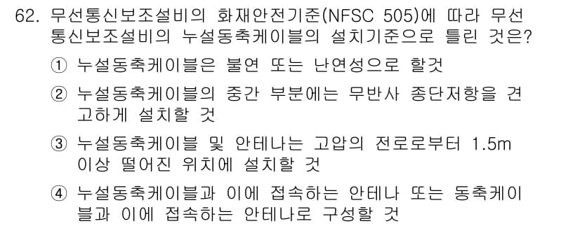 소방설비기사(전기분야) 2019년 62번 - 정답과 핵심 포인트를 검수 중인 기출문제