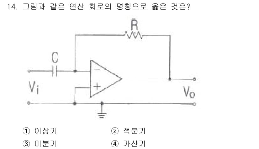 철도신호기사 2016년 14번 - . 미분기

이 회로는 입력 신호의 변화율에 따라 출력을 생성하는 미분기... 에 관한 핵심 기출문제