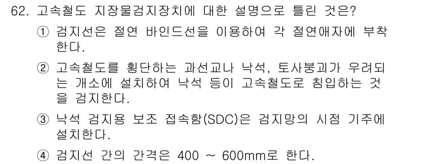 철도신호기사 2017년 62번 - 정답과 핵심 포인트를 검수 중인 기출문제