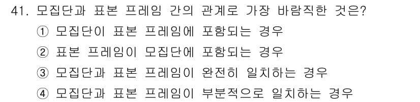 사회조사분석사_1급 2016년 41번 - 정답과 핵심 포인트를 검수 중인 기출문제
