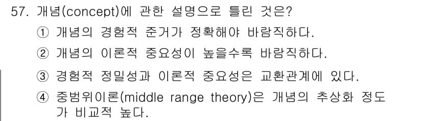 사회조사분석사_1급 2016년 57번 - 정답과 핵심 포인트를 검수 중인 기출문제