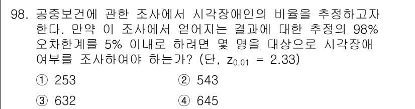 사회조사분석사_1급 2019년 98번 - 정답과 핵심 포인트를 검수 중인 기출문제