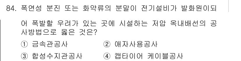 전기산업기사 2018년 84번 - 정답과 핵심 포인트를 검수 중인 기출문제