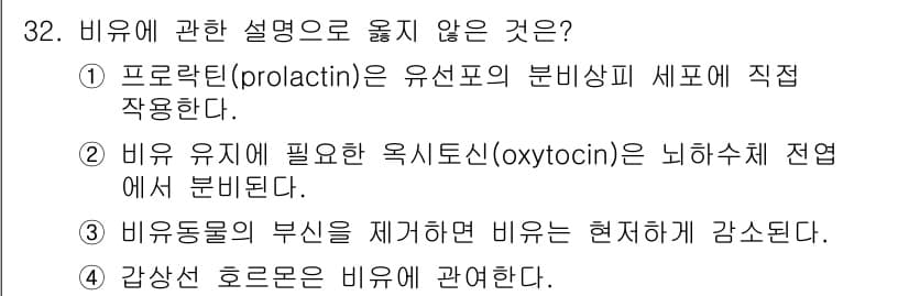 축산기사 2019년 32번 - 정답과 핵심 포인트를 검수 중인 기출문제