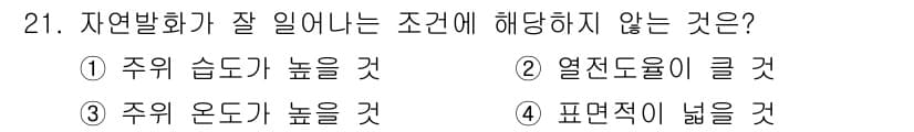 위험물산업기사 2019년 21번 - 정답과 핵심 포인트를 검수 중인 기출문제