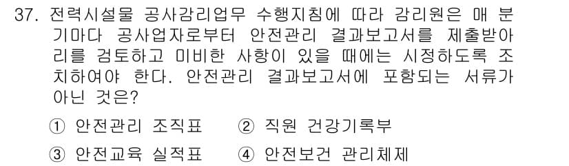 신재생에너지발전설비산업기사 2019년 37번 - 정답과 핵심 포인트를 검수 중인 기출문제