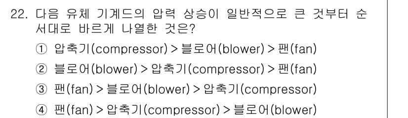 소방설비기사(기계분야) 2019년 22번 - 정답과 핵심 포인트를 검수 중인 기출문제