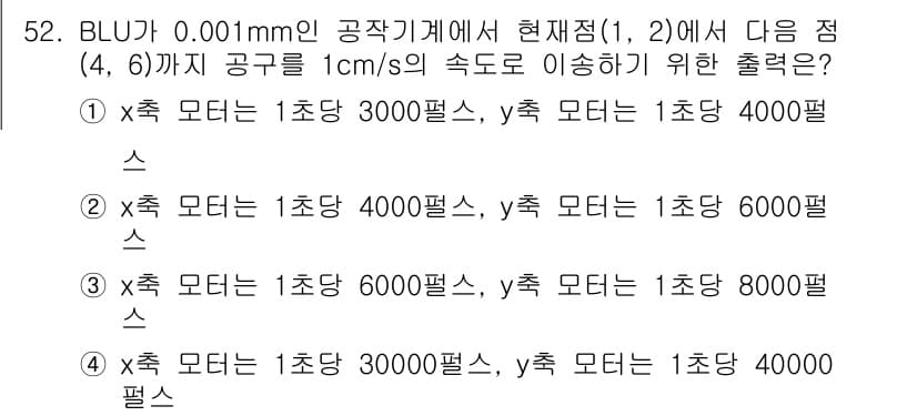 컴퓨터응용가공산업기사 2019년 53번 - 정답과 핵심 포인트를 검수 중인 기출문제