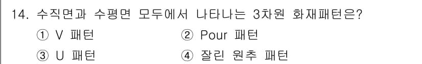 화재감식평가기사 2019년 14번 - 정답과 핵심 포인트를 검수 중인 기출문제