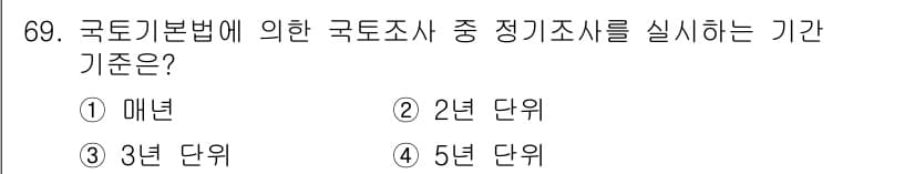 도시계획기사 2019년 69번 - 정답과 핵심 포인트를 검수 중인 기출문제