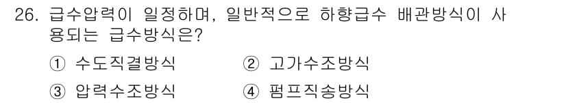 건축설비기사 2019년 26번 - 정답과 핵심 포인트를 검수 중인 기출문제
