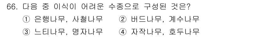조경기사 2019년 66번 - 정답과 핵심 포인트를 검수 중인 기출문제