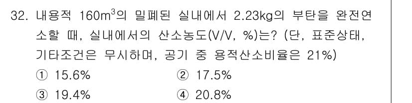 대기환경기사 2019년 32번 - 정답과 핵심 포인트를 검수 중인 기출문제