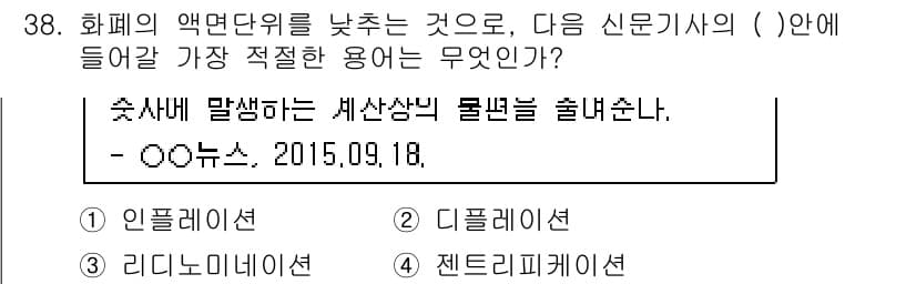 비서_1급 2015년 38번 - 정답과 핵심 포인트를 검수 중인 기출문제