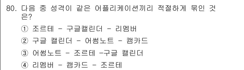 비서_1급 2017년 80번 - 정답과 핵심 포인트를 검수 중인 기출문제