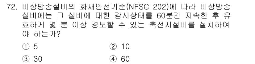 소방설비산업기사(전기) 2019년 73번 - 정답과 핵심 포인트를 검수 중인 기출문제