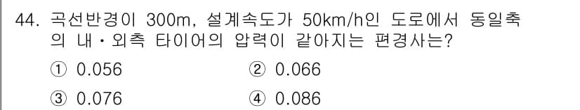 교통기사 2019년 44번 - 정답과 핵심 포인트를 검수 중인 기출문제