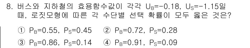 교통기사 2019년 8번 - 정답과 핵심 포인트를 검수 중인 기출문제