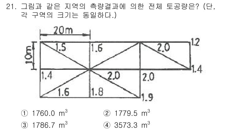 측량및지형공간정보기사 2019년 21번 - 정답과 핵심 포인트를 검수 중인 기출문제