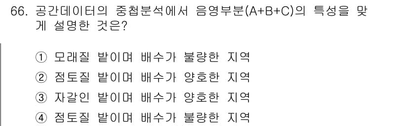 측량및지형공간정보기사 2019년 66번 - 정답과 핵심 포인트를 검수 중인 기출문제