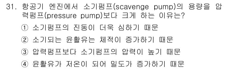 항공산업기사 2019년 31번 - 정답과 핵심 포인트를 검수 중인 기출문제