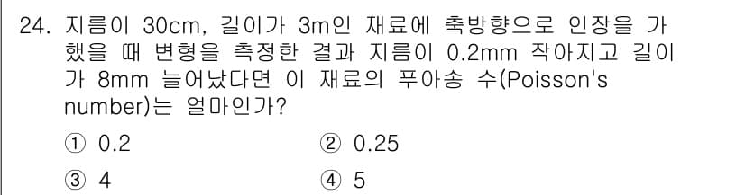 건설재료시험산업기사 2019년 24번 - 정답과 핵심 포인트를 검수 중인 기출문제