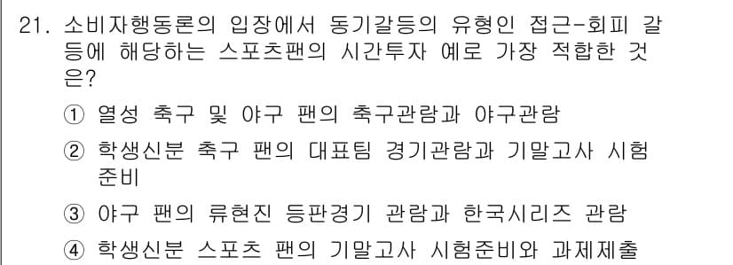 스포츠경영관리사 2019년 21번 - 정답과 핵심 포인트를 검수 중인 기출문제