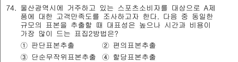 스포츠경영관리사 2019년 74번 - 정답과 핵심 포인트를 검수 중인 기출문제