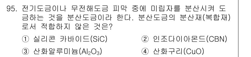 금속재료기사 2017년 95번 - 정답과 핵심 포인트를 검수 중인 기출문제
