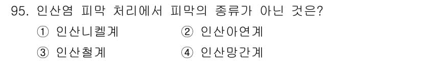 금속재료기사 2018년 95번 - 정답과 핵심 포인트를 검수 중인 기출문제