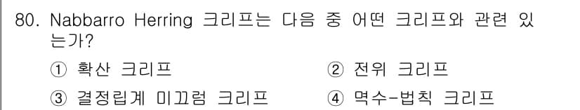 금속재료기사 2019년 80번 - 정답과 핵심 포인트를 검수 중인 기출문제