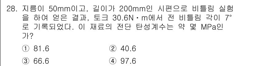 용접기사 2019년 28번 - 정답과 핵심 포인트를 검수 중인 기출문제