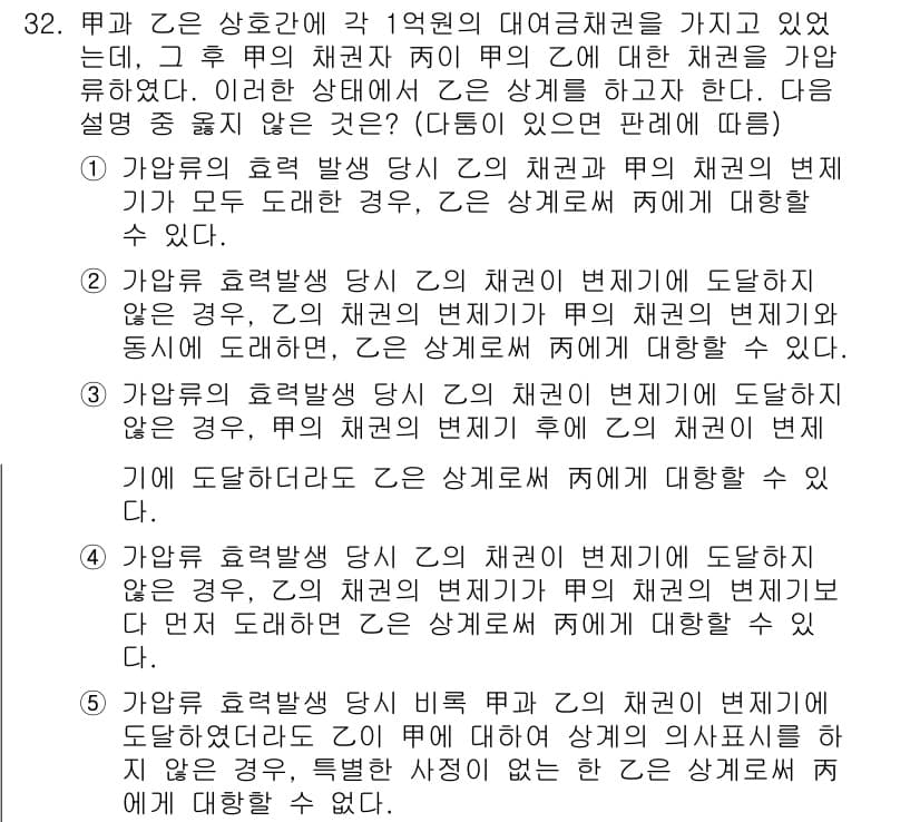 변리사_1차(2교시) 2017년 32번 - 정답 3은 "가용한 유효 변별성"의 원리에 따라, 유사한 상호간의 차별적... 에 관한 핵심 기출문제