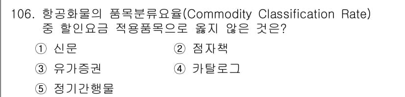 물류관리사_1교시 2016년 106번 - 정답과 핵심 포인트를 검수 중인 기출문제