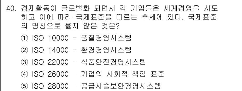 물류관리사_1교시 2017년 40번 - 정답과 핵심 포인트를 검수 중인 기출문제