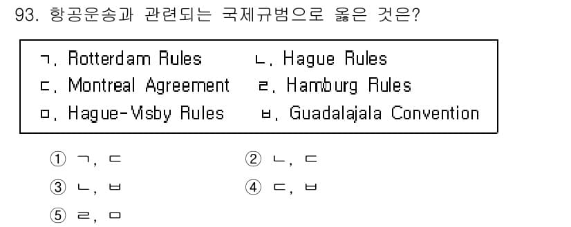 물류관리사_1교시 2018년 93번 - 정답과 핵심 포인트를 검수 중인 기출문제