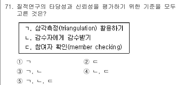 청소년상담사_1급(1교시)(구) 2015년 71번 - 정답과 핵심 포인트를 검수 중인 기출문제