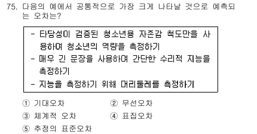 청소년상담사_1급(1교시)(구) 2015년 75번 - 이 질문은 청소년의 자존감과 관련된 문제로, 명확한 의사소통과 구체적인 ... 에 관한 핵심 기출문제