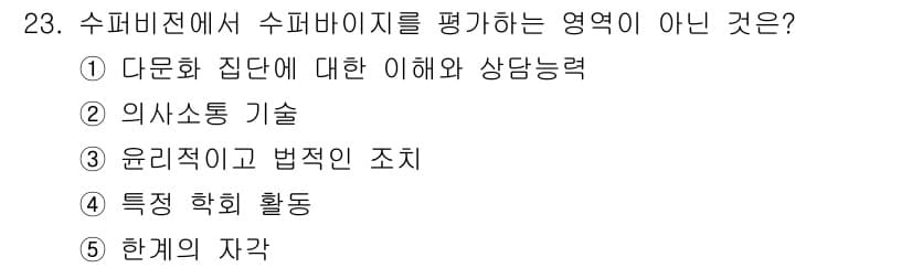 청소년상담사_1급(1교시) 2015년 23번 - 수퍼바이지는 상담자의 윤리와 법적 기준을 조직하는 역할을 하며, 특수한 ... 에 관한 핵심 기출문제
