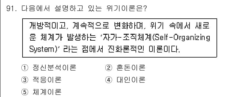 청소년상담사_1급(2교시) 2015년 91번 - 정답과 핵심 포인트를 검수 중인 기출문제