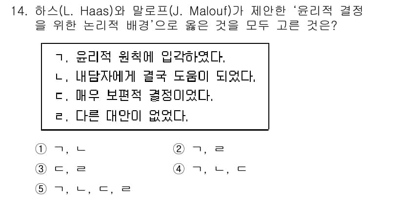 청소년상담사_1급(1교시)(구) 2017년 14번 - 정답과 핵심 포인트를 검수 중인 기출문제